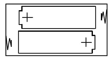 Pandelampe, montering af batterier